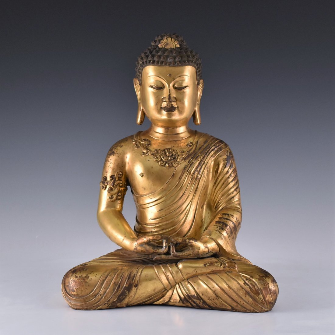 JIAJING MARK, MING SEATED SAKYAMUNI BUDDHA (1 of 10)