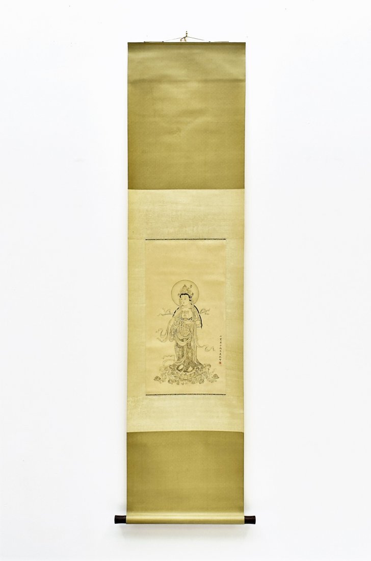 FENG ZHONGLIAN (1918-2001) CHINESE GRAISALLE SCROLL (1 of 10)