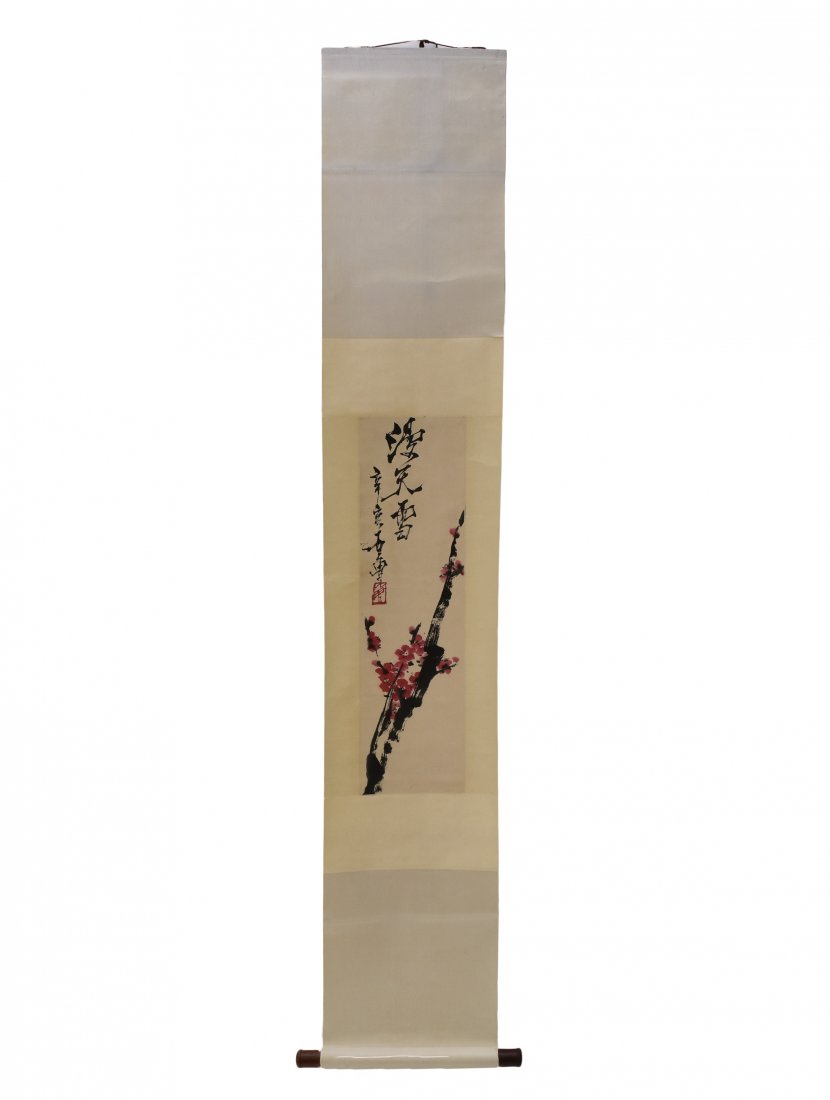 SHI LU, CHERRY BLOOSOM SCROLL PAINTING (1 of 14)
