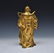 QING GILT BRONZE BHODISATTVA BUDDHA STANDING - 3