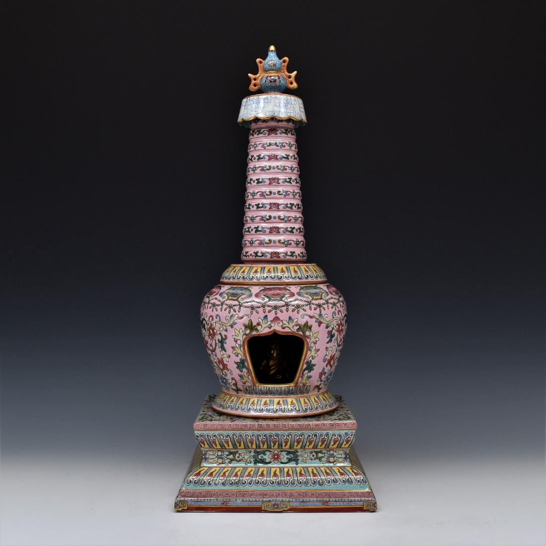 FAMILLE ROSE PORCEAIN PINK STUPA (1 of 18)
