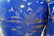 PAIR OF LARGE GILT OVERGLAZED BLUE TEMPLE JARS - 3