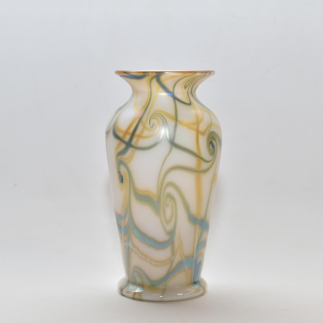 ART NOUVEAU STYLE GLASS VASE (1 of 3)