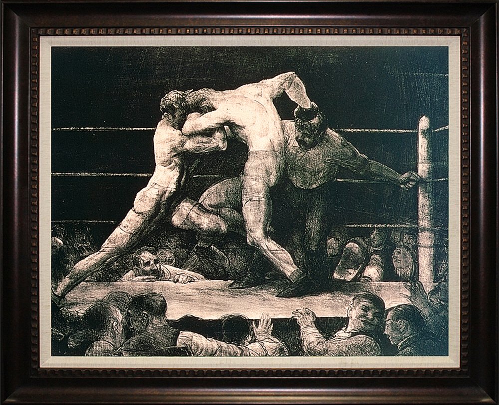 Charles W. Bellows Limited Edition Stag at Sharkeys: Charles W. Bellows Limited Edition Stag at Sharkeys 27x30 inches. Includes certificate of authenticity.Custom framed.