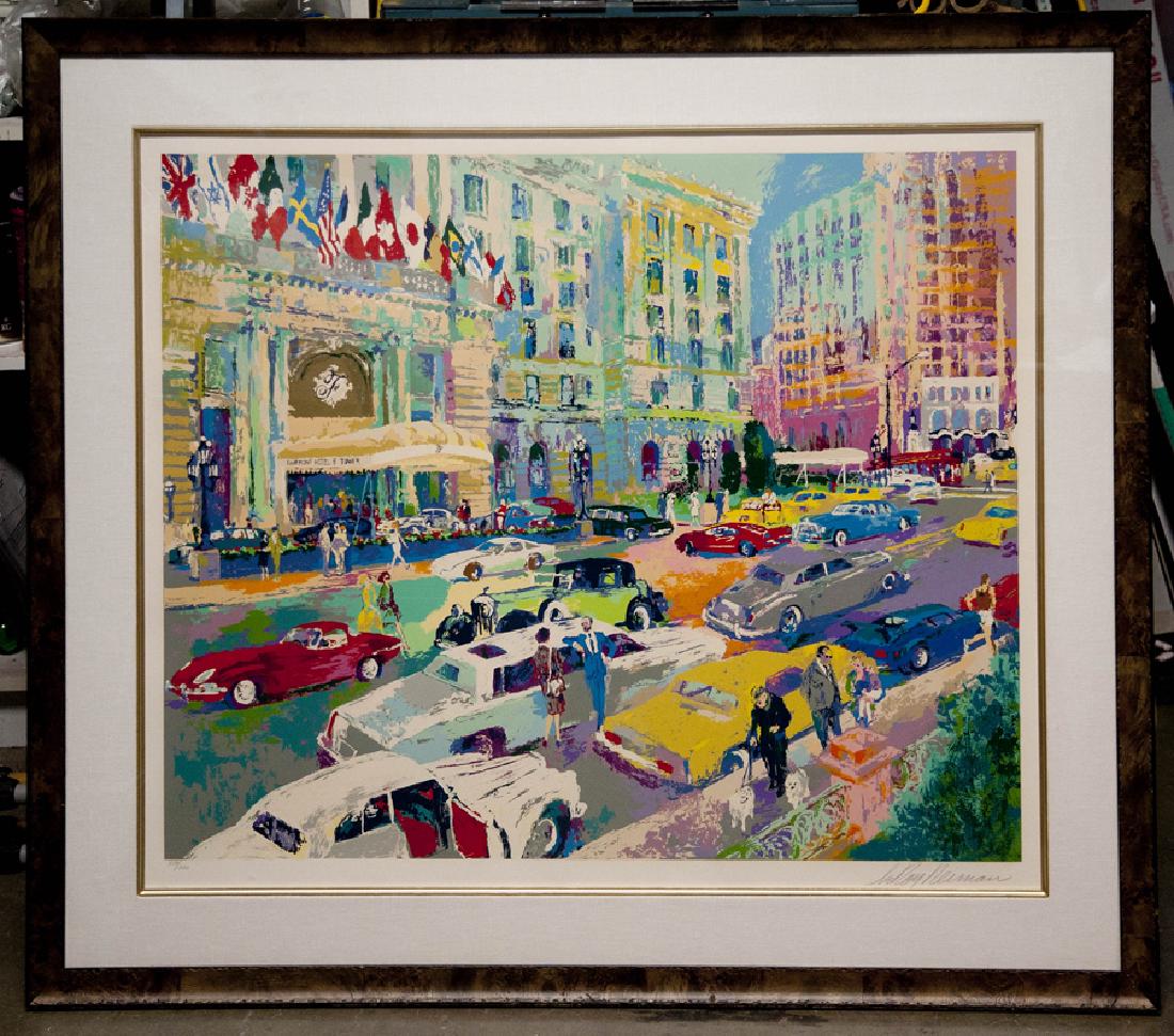 Leroy Neiman (American 1921-2012): "Nob Hill"serigraph printed in colors, 1986, signed in pencil, numbered 339/350 (edition included 50 AP and 9 PP. and 100 H.C. impressions), Sheet: aprox. 40 by 48 in. (100 x 120 cm.)Plate: 30.87 x 38