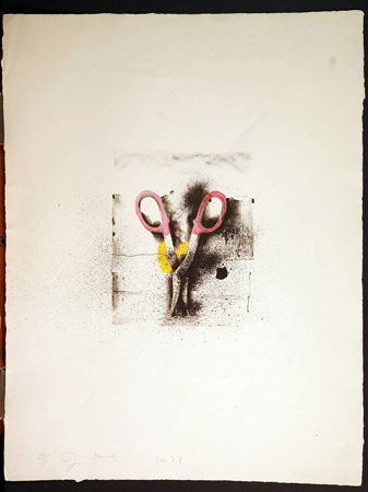 DINE, JIM American b. 1935 Title: "Ten Wint: DINE, JIM American b. 1935 Title: "Ten Winter Tools", set of 10 hand-colored lithographs on Auvergne Narcisse wove,1973, each signed by the artist in pencil, each hand colored by the artist, , inscri