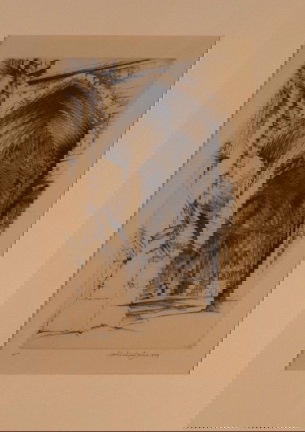 ARMS, JOHN TAYLOR: American 1887-1953 Title: "French Lace", "Aswell, Hertfordshire", and one other, , 1949, 1940 Description: etchings,,each signed and dated in pencil by the artist, ,various edition s