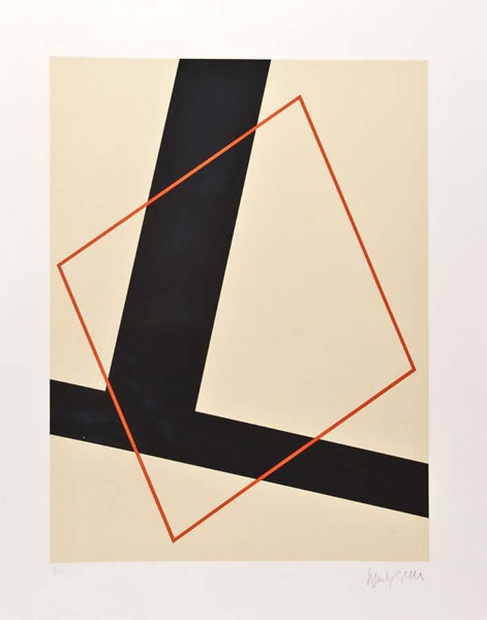 VORDEMBERGE-GILDEWAR, FRIEDRICH, German, 1899 -: Title: (composition) , colour screenprint after a lithograph, 1936, , signed by the artist's widow and numbered 14/150 ,Printed by Atelier Arcay, Paris and issued in the portfolio abstraction, créati