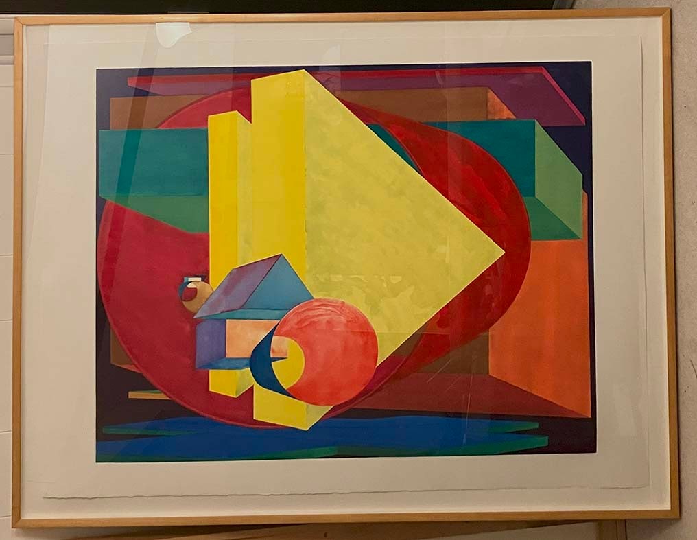 Held Al American (1928-2005) "Putu" 1989 color aquatint signed in pencil by the artist (and dated) (1 of 2)