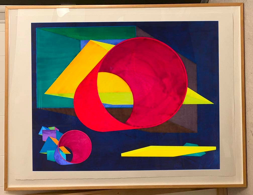 Held Al American (1928-2005) "Russell's Way 1989 color aquatint on Somerset paper signed in pencil (1 of 2)