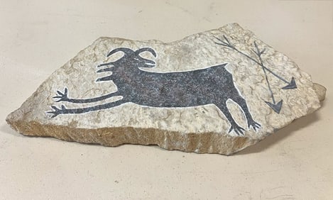 Petroglyph On Sandstone,