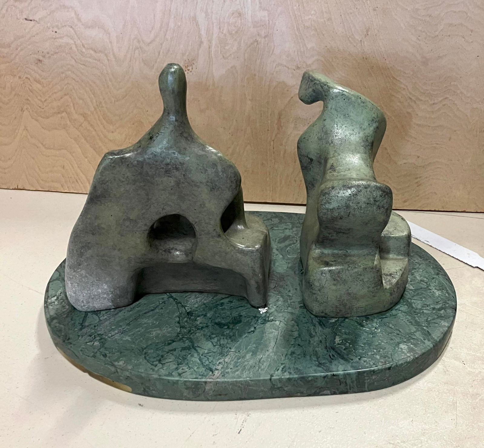 Rytica(?), Mexico 20-21st C.: (untitled), two works, 1998 bronzes on marble base each with inscribed signature each numbered 1/5, dated 98 , , Size info: each aprox 7 x 7 x 5 in. (21 x 21 x 10 cm.), , , , , , ,Framing: , Additiona