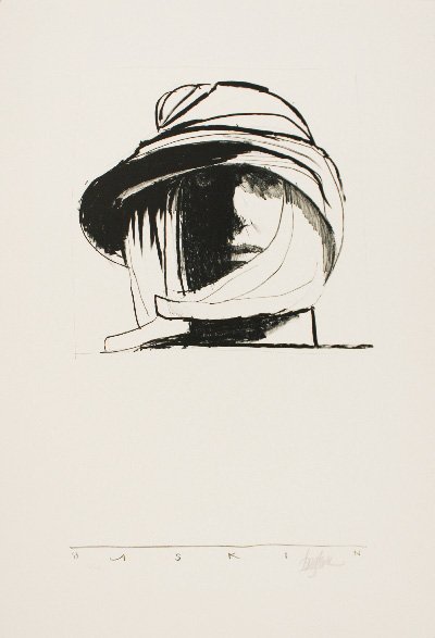BASKIN, LEONARD, American 1922-2000,: Title: "Lawrence of Arabia-Safari" , lithograph on paper,, c. 1980, signed by the artist, , numbered 118/160, , , , Size info: ,sheet: 32 x 22 in. (75 x 55 cm.) ,plate size: 26 1/2 x 16 1/2 i,