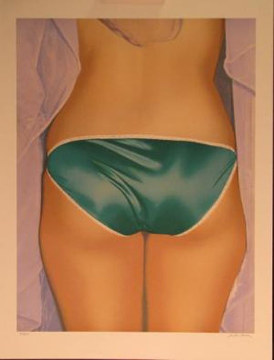 KACERE, JOHN, American 20th C.,: Title: "Jill", Lithograph printed in colors,, c 1990, signed in pencil lower right, from the edition of 300,, , , Size info: 22 x 30 in. (55 x 75 cm.), , , Framing: Sold unframed,