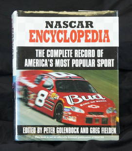 History of Nascar: History of Nascar, Nascar Encyclopedia, , Book, ,motorbooks, quantity: 1 ,condition:book in excellent condition,dust cover has some bends and folds ITEM 2 in lot 130: , History of Nascar, Nascar