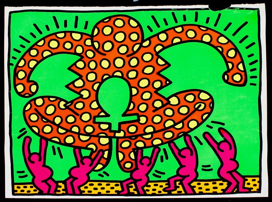 Haring, Keith,  American 1958-1990, (1 of 4)