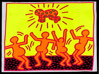 Haring, Keith,  American 1958-1990,