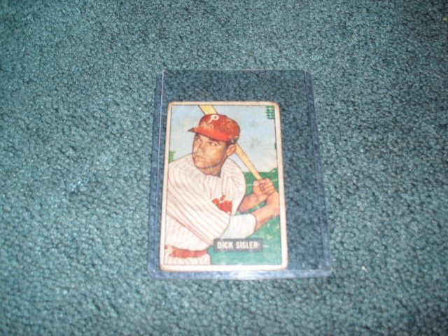1951 Bowan Dick Sisler Philadelphia Phillies: 51 Bowman