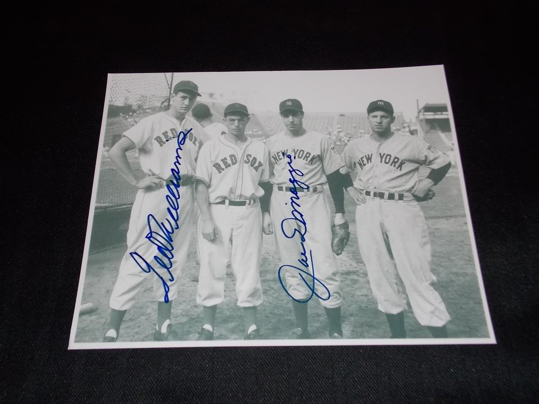 Williems & Dimmagio: Ted Williams & Joe DiMaggio, Autographed 8x10 Photo, w/COA