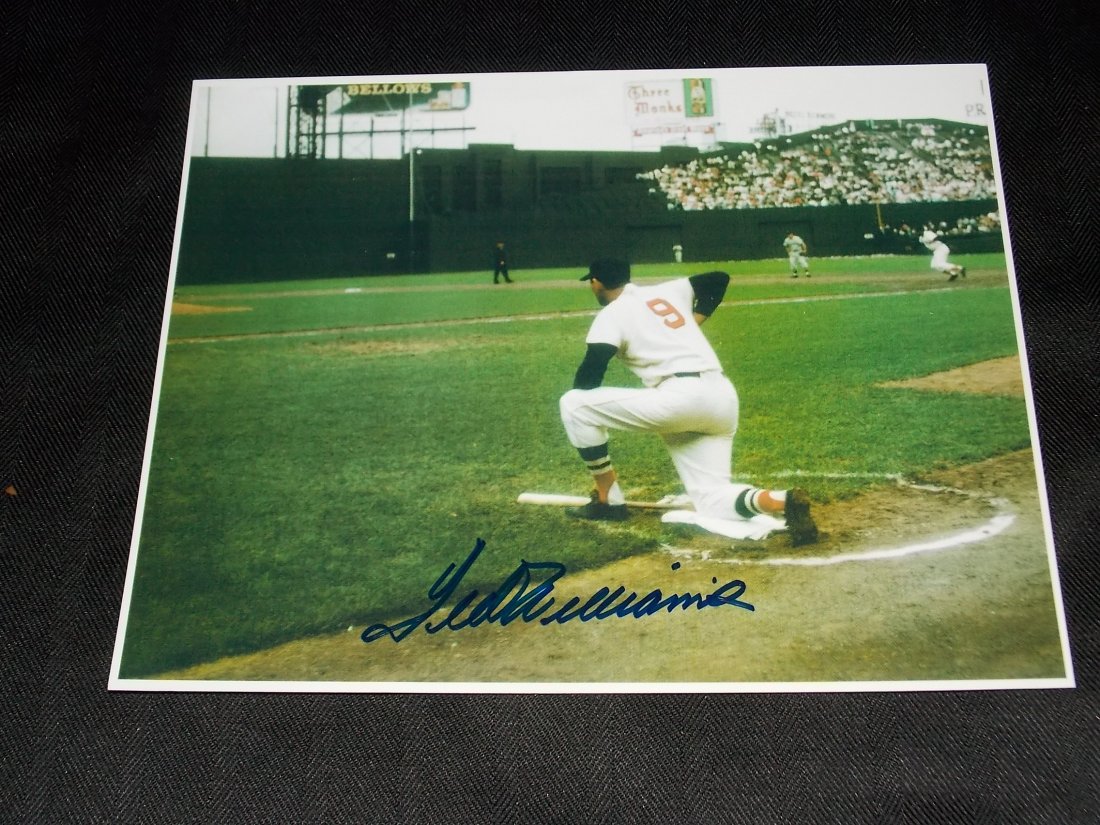 Ted Williams: Ted Williams, Autographed 8x10 Photo, W/COA