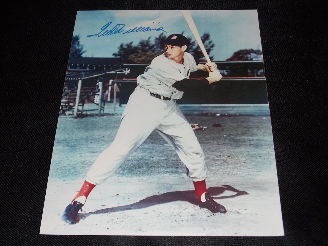 Ted Williams: TED WILLIAMS, Autographed 8x10 Photo, w/COA
