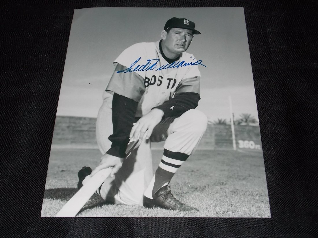 Ted Williams: TED WILLIAMS, Autographed 8x10 Photo, w/COA