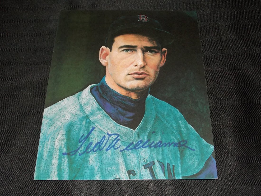 Ted Williams: TED WILLIAMS, Autographed 8x10 Photo, w/COA