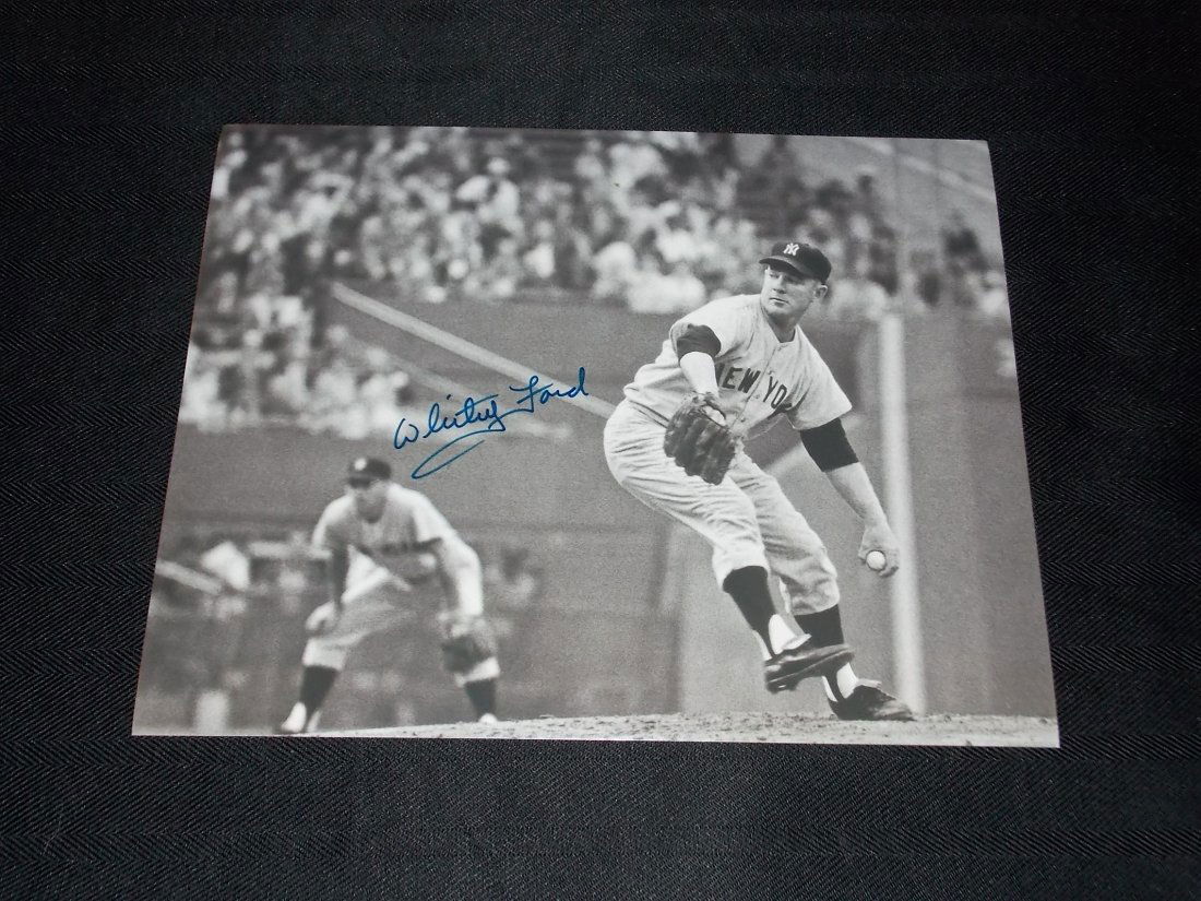 Whitey Ford: Whitey Ford, Autographed 8x10 Photo, w/COA