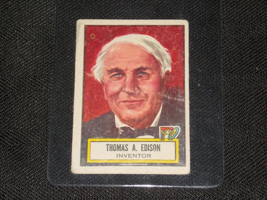 1952 Topps Look n' See: 1952 Topps Look n' See, Thomas Edison