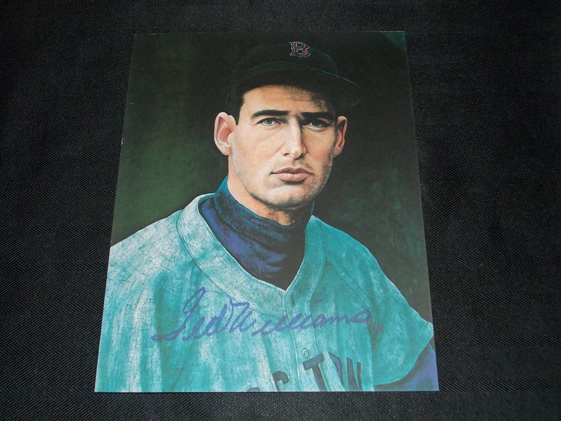 Ted Williams: Ted Williams, Autographed 8x10 Photo, w/COA