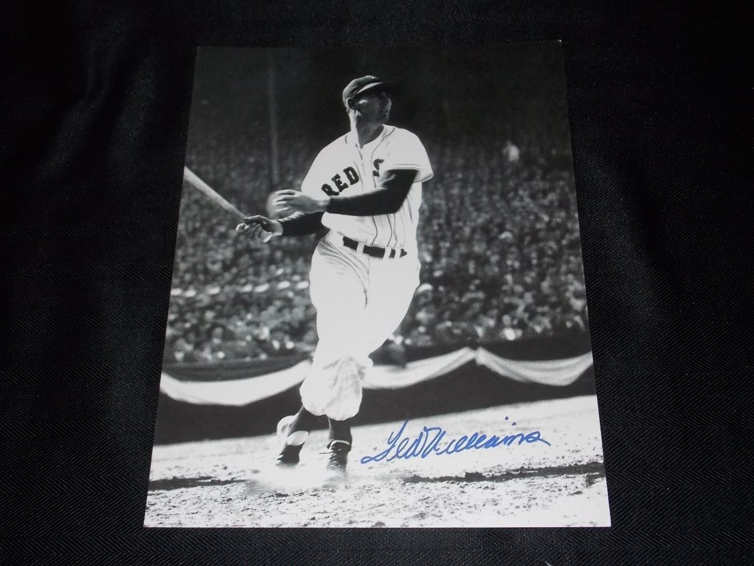 Ted Williams: Ted Williams, Autographed 8x10 Photo, w/COA