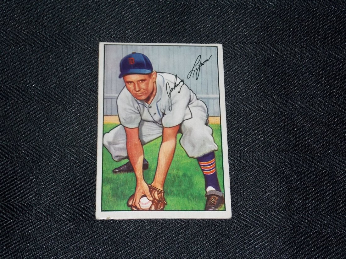 1952 Bowman: 1952 Bowman, Johnny Lipon, Detroit Tigers