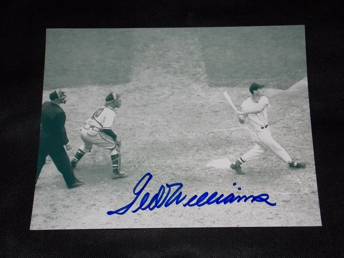 Ted Williams: Ted Williams, Autographed 8x10 photo, w/COA