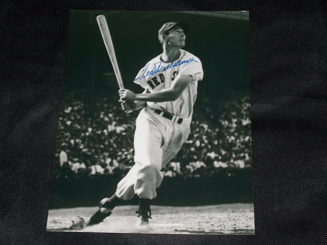 Ted Williams: Ted Williams, Autographed 8x10 photo, w/COA