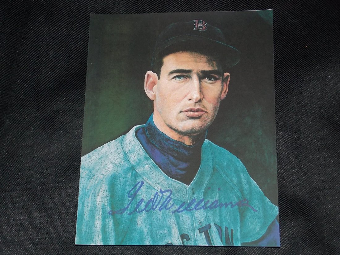 Ted Williams: Ted Williams, Autographed 8x10 photo, w/COA