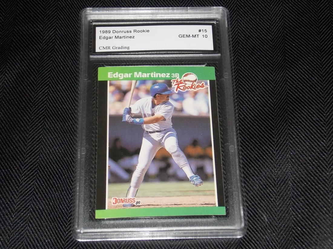 1989 Donruss Rookie: 1989 Donruss ROOKIE< Edgar Martinez, Graded GEM-MINT 10