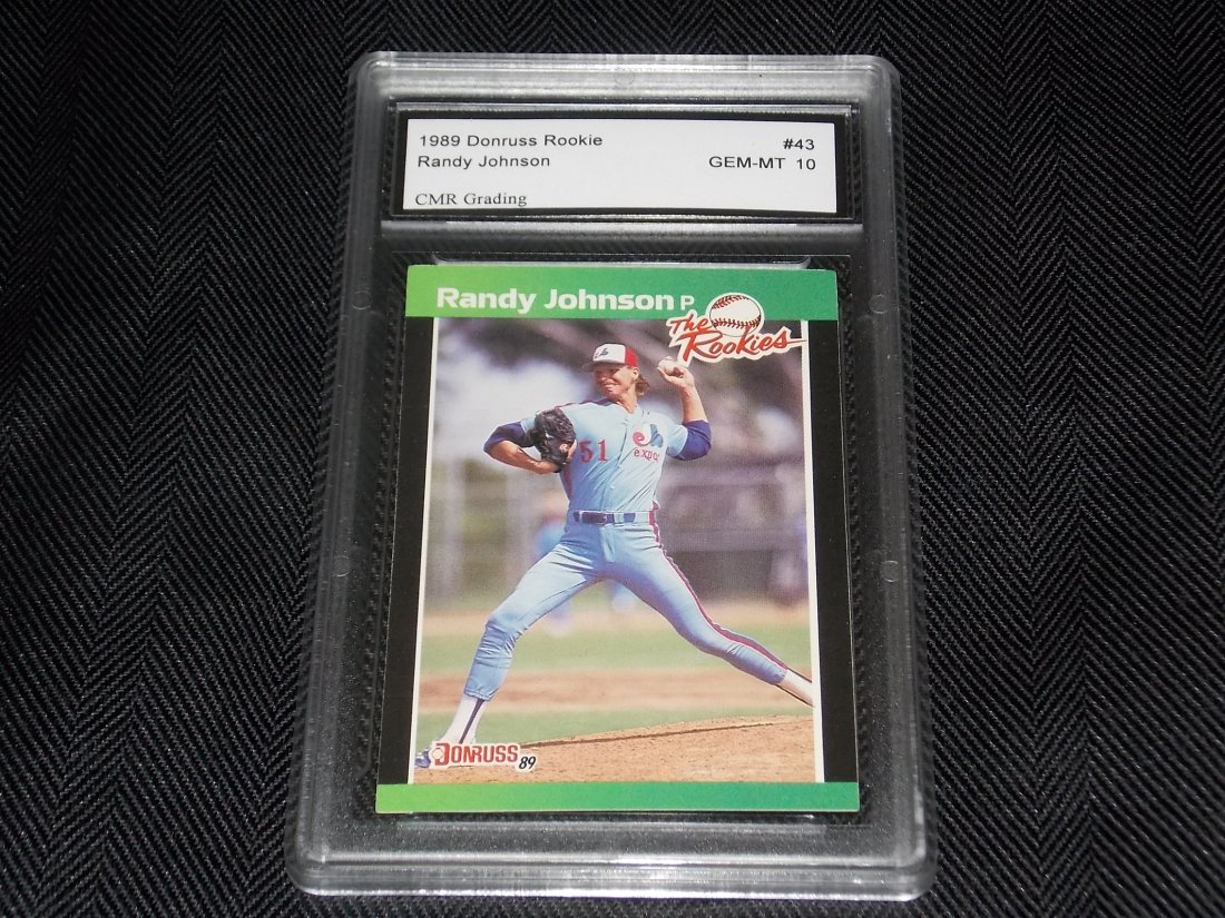 1989 Donruss Rookie: 1989 Donruss ROOKIE, Randy Johnson, Graded GEM-MINT 10