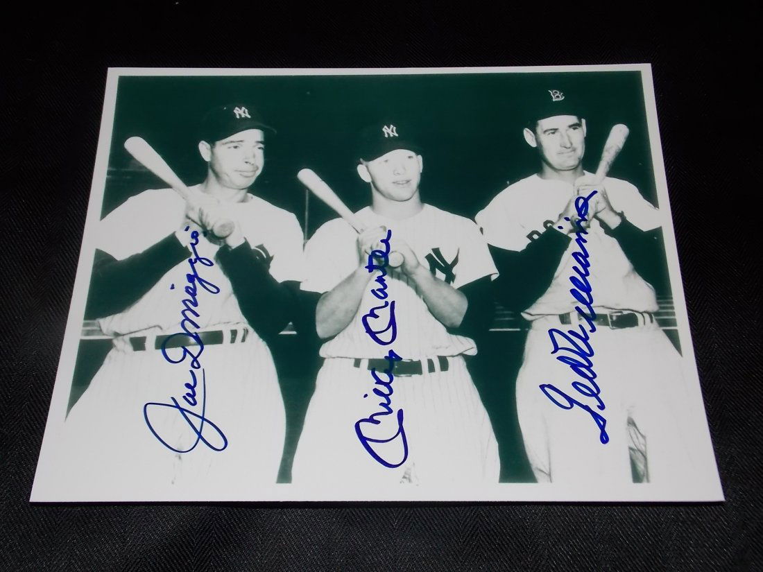 Joe DiMaggio, Mickey Mantle, Ted Williams (1 of 1)