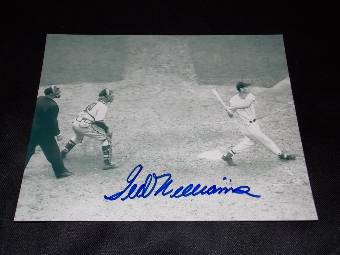 Ted Williams: Ted Williams, Autographed 8x10 photo, w/COA
