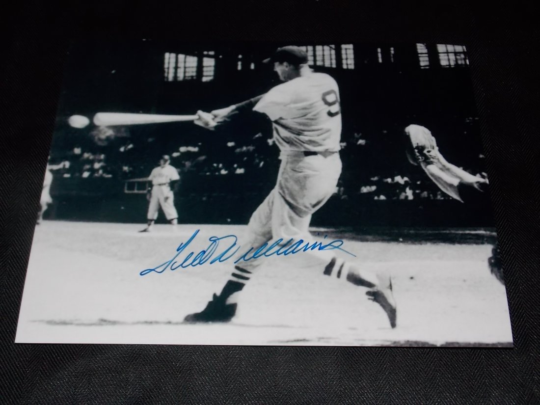 Ted Williams: Ted Williams, Autographed 8x10 photo, w/COA