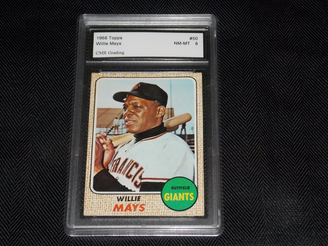 1968 Topps: 1968 Topps Willie Mays, Graded NM-MT 8