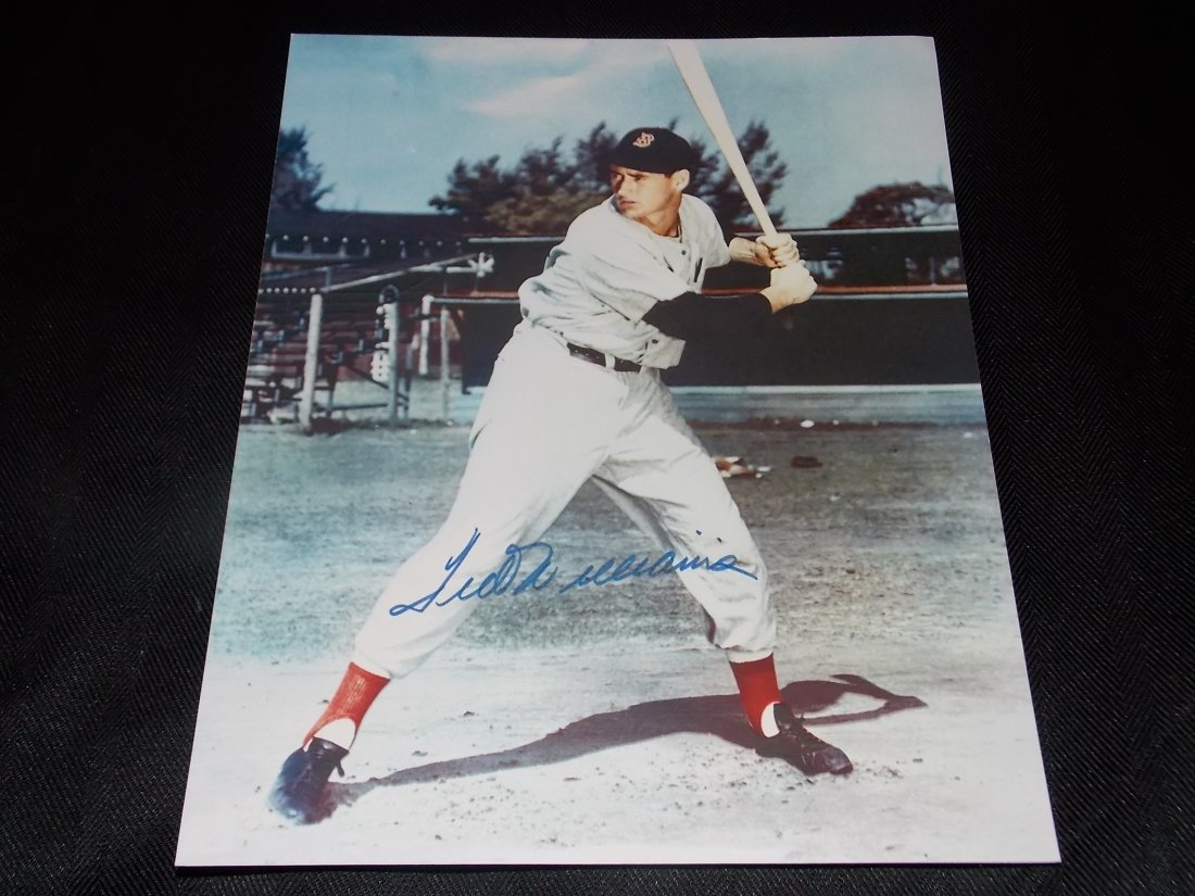 Ted Williams: Ted Williams, Autographed 8x10 photo, w/COA