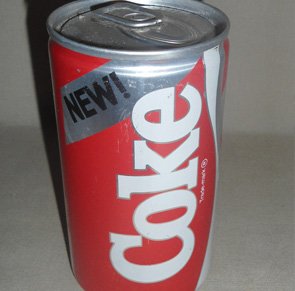 Unopened 1985 NEW Coke: An unopened can of the "new" Coca Cola. Reformulated in 1985.