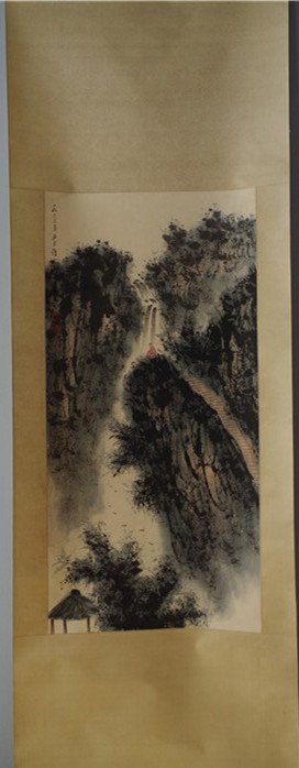 Chinese painting Fu bao shi: Chinese painting FU BAO SHI L: 95cm W :64cm