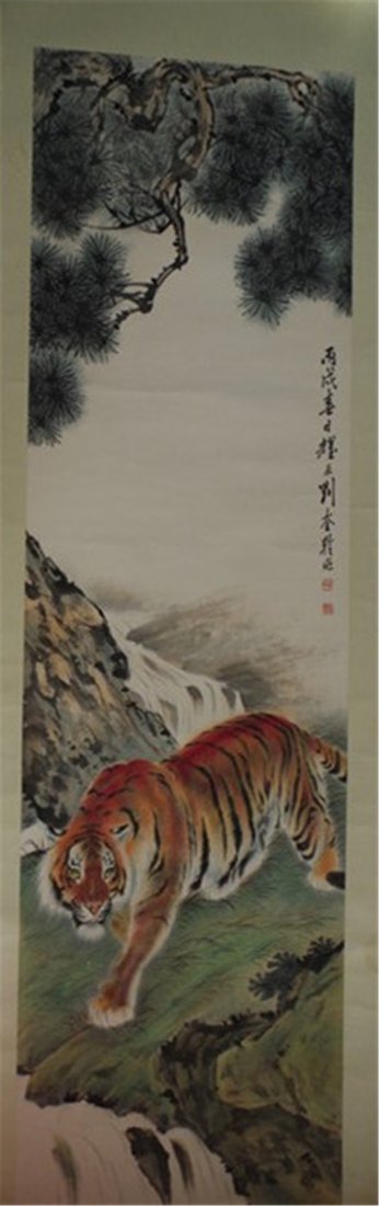Chinese painting LIU KUI LING: Chinese painting L:168 W :49 刘奎令