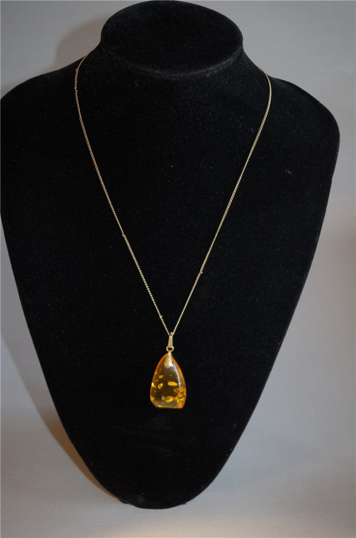 Chinese Beeswax Necklace With 12K Gold (1 of 3)