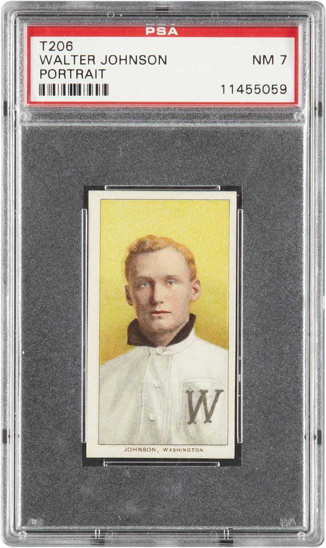 1909-11 T206 Piedmont Walter Johnson Portrait PSA 7 NM (1 of 2)