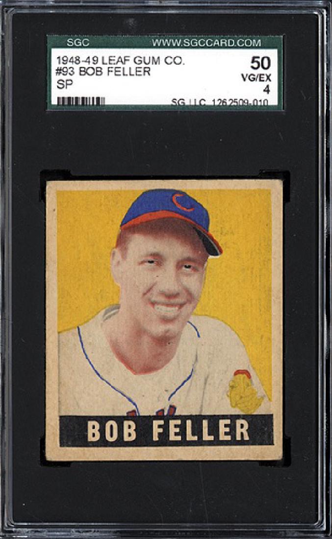1948 Leaf #93 Bob Feller SGC 4 (1 of 2)