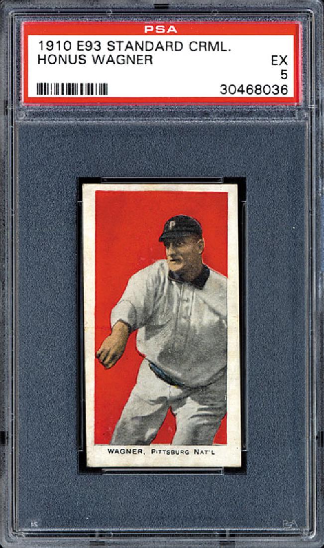 PSA 5 1910 E93 Standard Caramel Honus Wagner (1 of 2)