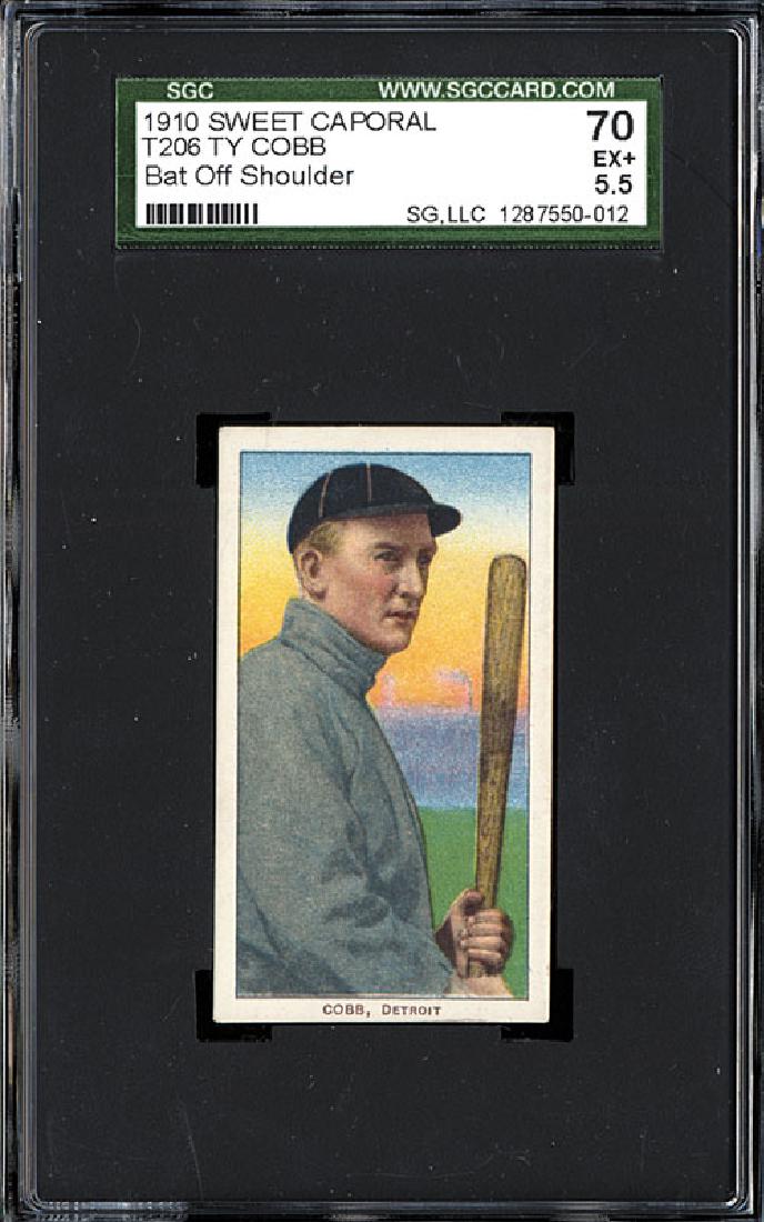 SGC 5.5 1909-1911 T206 Ty Cobb - Bat Off Shoulder (1 of 2)